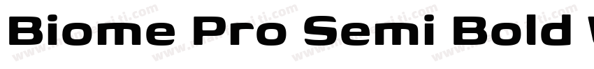 Biome Pro Semi Bold Wide字体转换